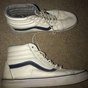 Leather high top vans